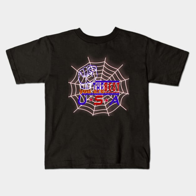 You Are The Best USA Intimate Spider web design-surfing festival in Los Angeles Kids T-Shirt by Top-you